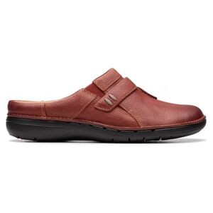 CLARKS Artisan UnLoop Ease Slip-On Leather Loafers Clogs Sz 10 WIDE